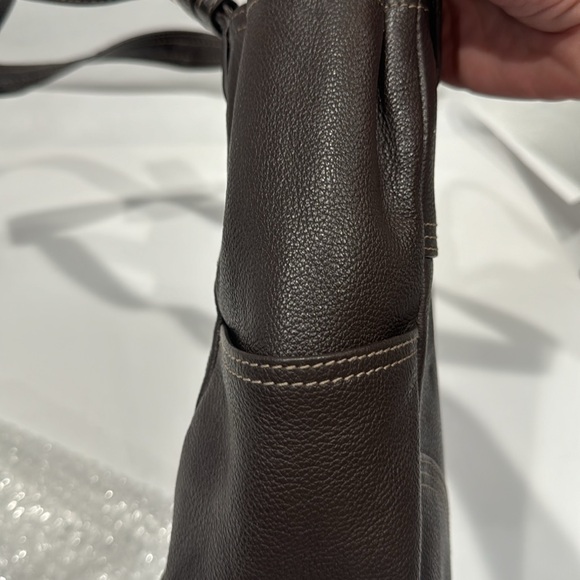Tignanello Brown Leather Shoulder purse - Picture 7 of 8